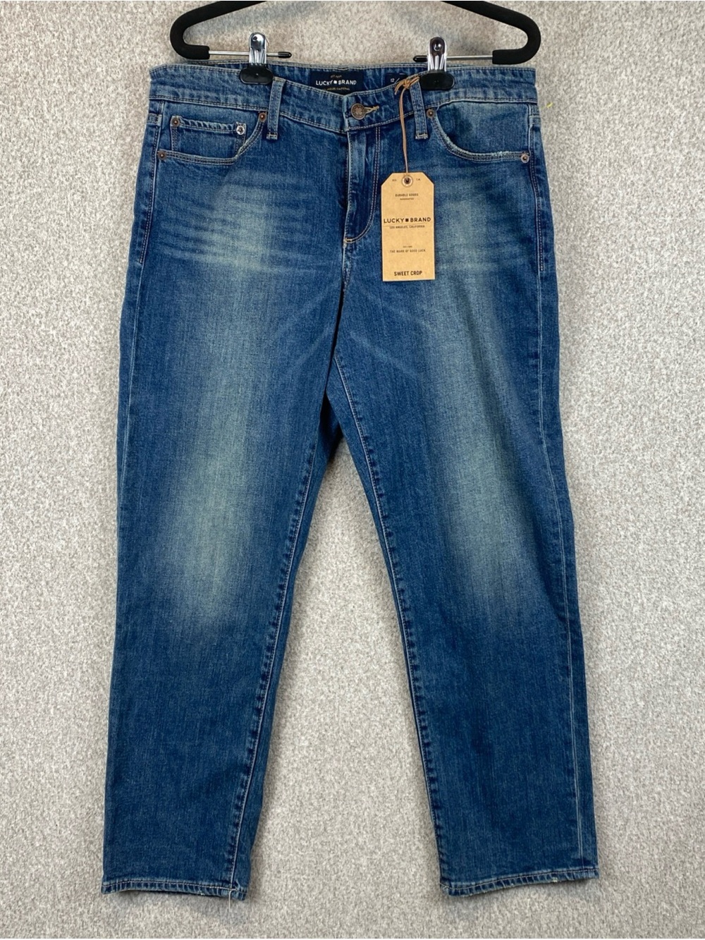 Lucky Brand Sweet Crop Jeans Womens 12/31 Mid Rise Straight Leg  Basics cropped